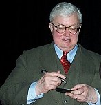Ebert signing autographs