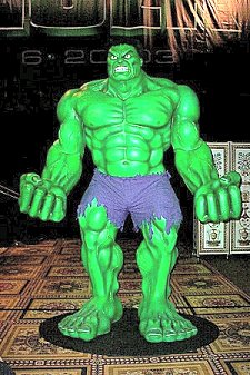 Hulk statue closeup