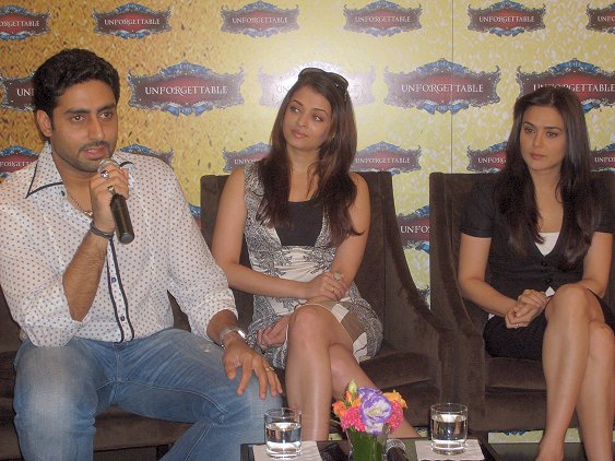 Abhishek Bachchan, Aishwarya Rai Bachchan, Preity Zinta
