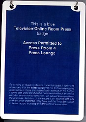 Back of press pass